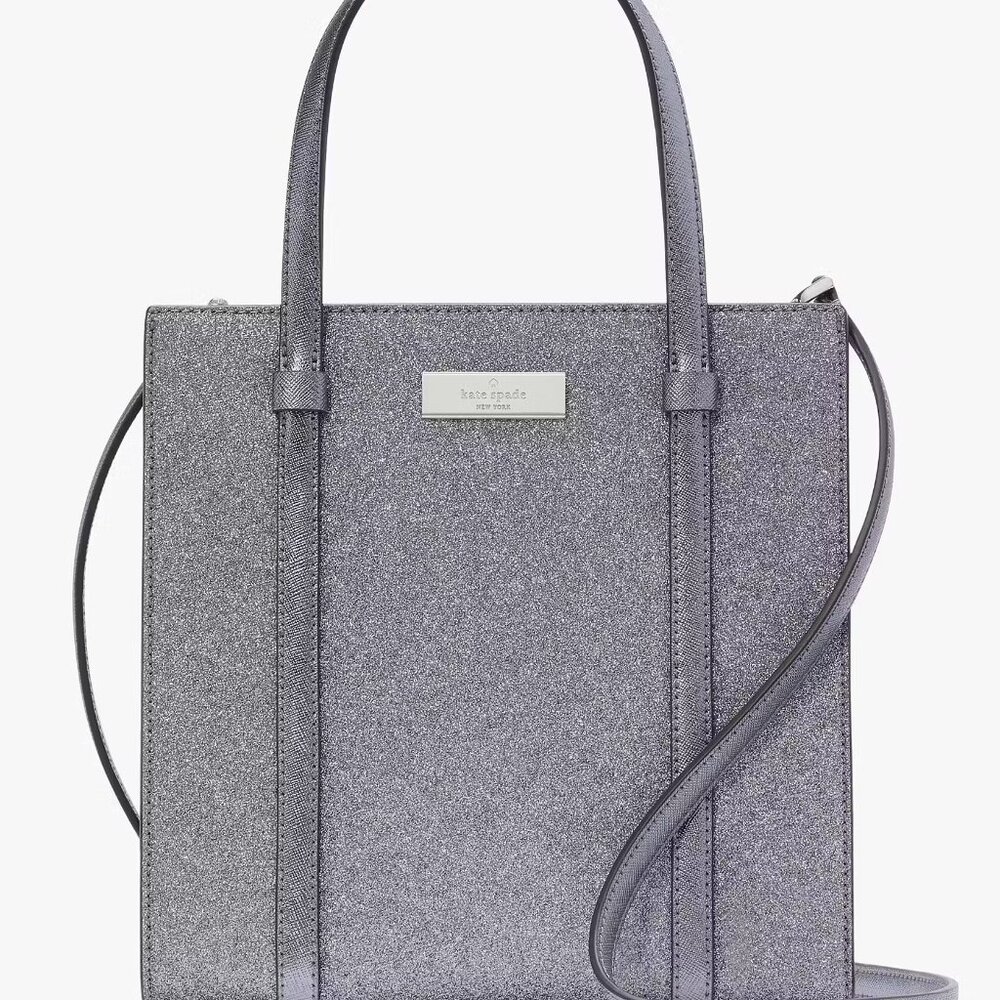 KATE SPADE SILVER TOTE‎ & WALLET NIP